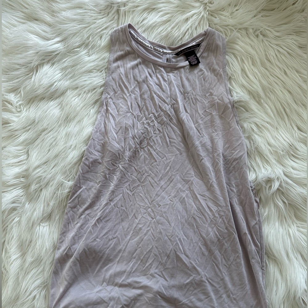 Victoria Secret open back workout top.